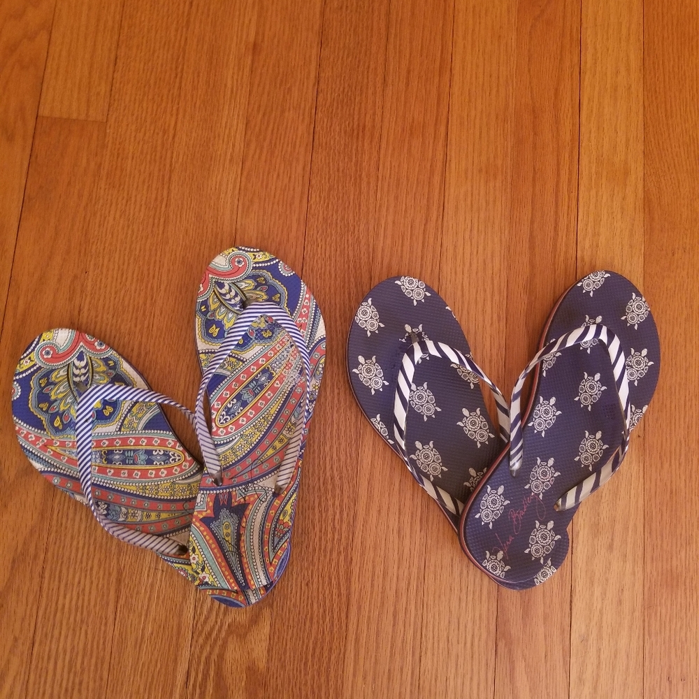 Vera bradley flip flops.